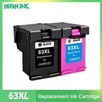 2PK 63XL Cartridge Compatible for hp 63 XL Ink Cartridge for hp63 Deskjet 1110 2130 2131 2132 3630 3830 4510 4520 4650 4652