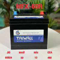 power bank power bank TROXUS แบตเตอรี่รถยนต์ 12V 50AH 12v80AH อิเล็กโทรไลต์พิเศษ MFX-60L/R CCA.480 อ