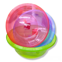 BESEN PLASTIK TEBAL / BASIN / BESEN PLASTIK / BASIN / BUCKET / WASHING BASIN / round transparent pla