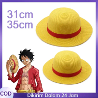 31/35cm Straw Hat Topi Jerami Dewasa Luffy One Piece Topi Jerami Luffy Topi Jerami  Luffy Straw Hat 