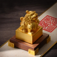 Solid Name Stamp Surname Seal Engraving Customization Traditional Chinese Painting Calligraphy Brass Jade Seal Private Seal Gift