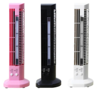 Adjustable Tower Table Fan Quiet Air Cooler Stand-Up Bladeless Fan Portable Cooling Fan for Bedroom, Living Room, Office