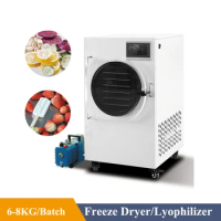 06 Door To Door Freeze Dryer Price Industrial Mini Home Laboratory Vacuum Food Lyophilizer Machine Small Fruits Dehydrator Dryer