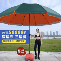 太陽傘超大號商用遮陽傘大雨傘戶外擺攤庭院傘折疊圓傘落地傘印刷