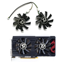 2 Pack GA92B2U 85mm 4PIN Rx 570 Gpu Fan for Dataland Rx 560 Xt RX570 Rx 580 Powercolor Radeon reed D