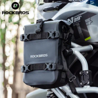 ROCKBROS Waterproof Motorcycle Side Bag leather side bag for motorcycle bumper saddle bagcustom