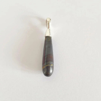 Landih Pendant  (Liontin Perak Batu Tiger Eye)