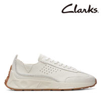 【Clarks】男鞋 Craft Speed. 運動百搭真皮幾何感休閒鞋 運動鞋(CLM72926C)