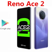 New Oppo Reno Ace 2 5G Android Phone Snapdragon 865 12GB RAM 256GB ROM 65W Charger 4000mAh 90hz 6.5 inch 48.0MP Face ID Qi