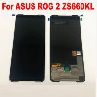 Tested Best AMOLED LCD Display Touch Screen Digitizer Assembly Sensor + Frame For ASUS ROG Phone 2 Phone2 PhoneⅡ ZS660KL