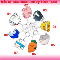 Móc khóa Linh Vật HERO TEAM Simmy Phong cận Siro Mr Vịt Sammy Đào Timmy Kairon Timy Kamui (Mẫu 07) V