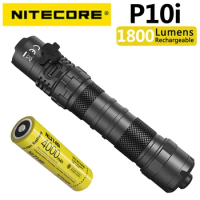 NITECORE P10i 1800 Lumens Tactical Flashlight Using Luminus SST-40-W LED, Equipped with 4000mah Battery