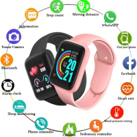 2024 Smart Watch Kids Bluetooth Fitness Tracker Macaron Smartwatch for Men Women Blood Pressure Smart Bracelet for Android IOS