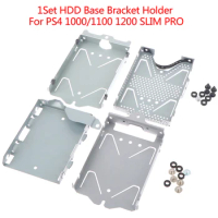 1Set Hard Disk Drive HDD Base Bracket Mounting Bracket Holder Frame with Screws For PS4 1000/1100 1200 SLIM PRO Console