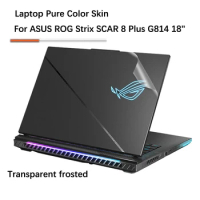 Leather Skin Laptop Stickers for ASUS ROG Strix SCAR 8 Plus G814 G814JVR 18" Laptop