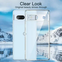 Crystal Clear Silicone Phone Case For Google Pixel 7A Pixel 7 Pro Pixel 7 Pixel 6A 6 Ultra Thin Soft Case Transparent TPU Cover
