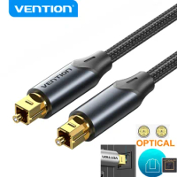Vention Optic Audio Cable Digital Optical Fiber Cable Toslink 1m 5m SPDIF Coaxial Cable for Amplifiers Player PS5 Soundbar Cable