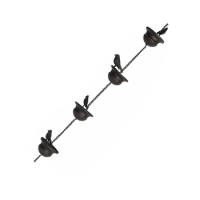 67JB Birds on Cups Rain Chain for Gutters Downspouts Decorative Bird Rain Chain