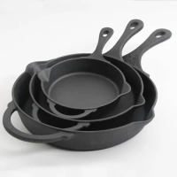 Kitchen Accessories Timeless Beauty Cast Iron Set, 3-Piece Pots And Pans Set