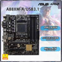 Socket FM2/FM2+ Motherboard ASUS A88XM-A/USB3.1 AMD A88X DDR3 32GB PCI-E 3.0 USB3.0 Micro ATX for AMD A10-5800K A10-7800 Cpus