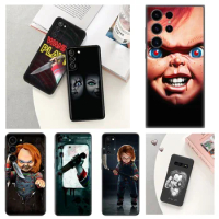 Silicone Soft Phone Case Cover for Samsung Galaxy S23 5G S22 S21 Ultra S20 FE S10 Lite S9 S8 Plus Horror Child Chucky Fundas