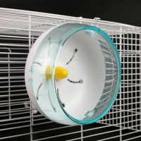 new Mute Hamster Running Wheel with Stand Adjustable Height Rotatory Jogging Wheel