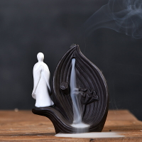 陶瓷創意家用薰香爐安神線香爐室內供佛香道塔香盤香爐用具擺件