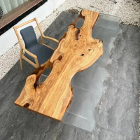 Modern Dining room furniture conference Live Edge Wooden slab top river table solid wood epoxy resin