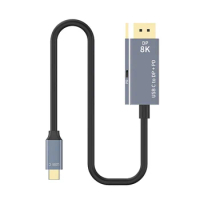1m USB C to Displayport Cable Bidirectional TypeC to DP1.4 Adapter 8K@60Hz 4K@144Hz With PD Charging For MacBook Pro 2020 Laptop