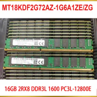 1Pcs 16GB 16G RAM 2RX8 DDR3L 1600 PC3L-12800E Half U For MT Server Memory MT18KDF2G72AZ-1G6A1ZE/ZG
