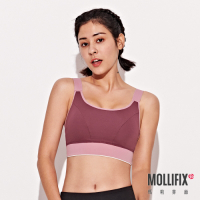 Mollifix 瑪莉菲絲 暢動U領寬肩帶運動內衣 (紅藜)、瑜珈服、無鋼圈、開運內衣
