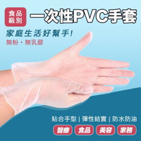 台灣現貨 PVC手套 無粉手套 一次性手套 透明手套 加厚款  拋棄式手套 多倍PROTOS 無粉手套 多倍檢診手套