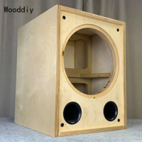 Wooddiy 15 Inch Subwoofer Speaker Empty Cabinet Birch Plywood One Piece Customized Reflex Acoustic Box