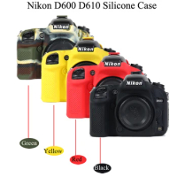 Camera Video Bag For Nikon D600 D610 Silicone Case D3300 D3400 D3500 Rubber Camera case Protective Body Cover Skin