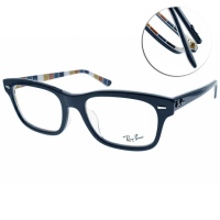 【RayBan 雷朋】光學眼鏡 BURBANK 方框款(藍 #RB5383F 8091-54mm)