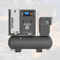 7.5KW 11KW 15KW 22KW 15BAR 16BAR All-In-One 4-IN-1 Screw Air Compressor With Air Dryer And Tank