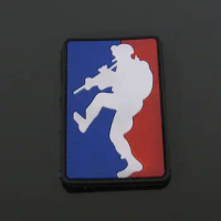 MLD TACTICAL MAJOR LEAGUE DOOR KICKER 3D PVC RUBBER EMBLEM PATCH BLUE RED US ARMY AIRSOFT PATCH BADGE For Backpack Jacket