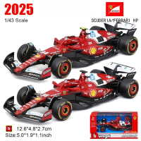 Model kereta die-cast skala 1:43 F1 2025 Scuderia Ferrari HP SF25 #16 Charles Leclerc #44 Lewis Hami