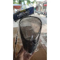 MIKA KACA LAMPU STOP HONDA SCOOPY FI 2013 SAMPAI 2016 SMOKE HITAM NEMO