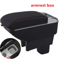 Centre Console Storage Box for Suzuki Swift 2005-2023 Armrest Arm Rest Rotatable Car Accessories