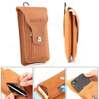 For ZTE nubia Z40 Pro Magnetic Flip Leather Case Waist Bag For Nubia Z30 Pro Z20 Z18 X 5G 4G Belt Clip Wallet Phone Pouch Holder