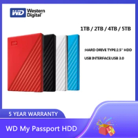 Western Digital WD My Passport Portable 1TB 2TB 4TB 5TB External Hard Drive USB3.0 Backup software and password protection HDD