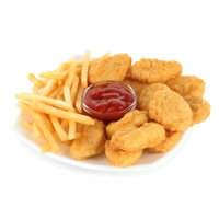 【紅龍食品】經典原味雞塊1KG美國薯條2KG組合X2袋(任選2袋)
