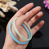 2022 Jingle Bracelet Glass Bell Imitation Jade Thin Strip Forbidden Ring Circle Bangle Girlfriend JewelryThin Bracelet Women
