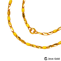 Jove gold 刻劃黃金項鍊(約10.30錢)(約2尺/60cm)