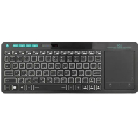 Rii K18S Wireless Backlit Russian Mini Bluetooth Keyboard with Multi-Touch For Smart TV Android TV Box,IPTV HTPC,PC