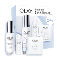 【OLAY 歐蕾】新客超值組★小白瓶精華+精華水3步水潤亮白組(美白精華30ml+6ml+化妝水50ml+面膜x1片)