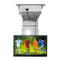 for Factory new design 32-75inch Conference room smart system ceiling pop-up TV bracket Electric flip down ceiling TV lift