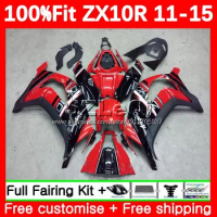 Injection Body For KAWASAKI NINJA ZX 10 R 10R ZX10R 11 12 13 14 15 Factory Red 111No.67 ZX-10R 2011 2012 2013 2014 2015 Fairing
