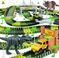Kids Toys 253 PCS Construction Race Tracks Toy for 3 4 5 6 7 8 Year Old Boys Girls 5 PCS Constructio